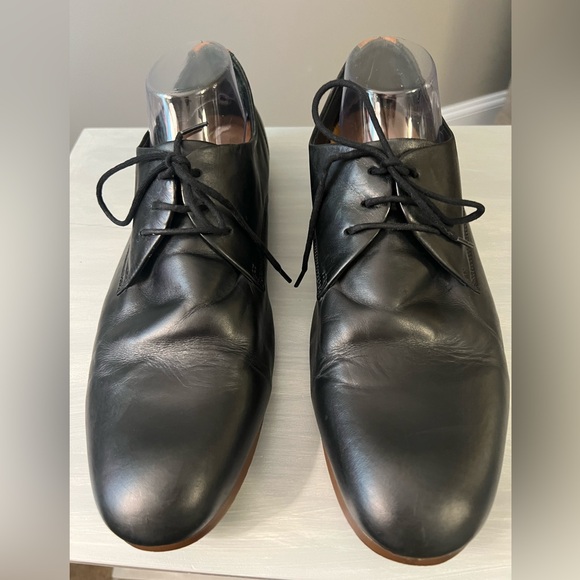 Royal Republiq Men’s Leather Shoes Size 44 EU 10.5 US Black with Rubber Sole - Picture 6 of 14